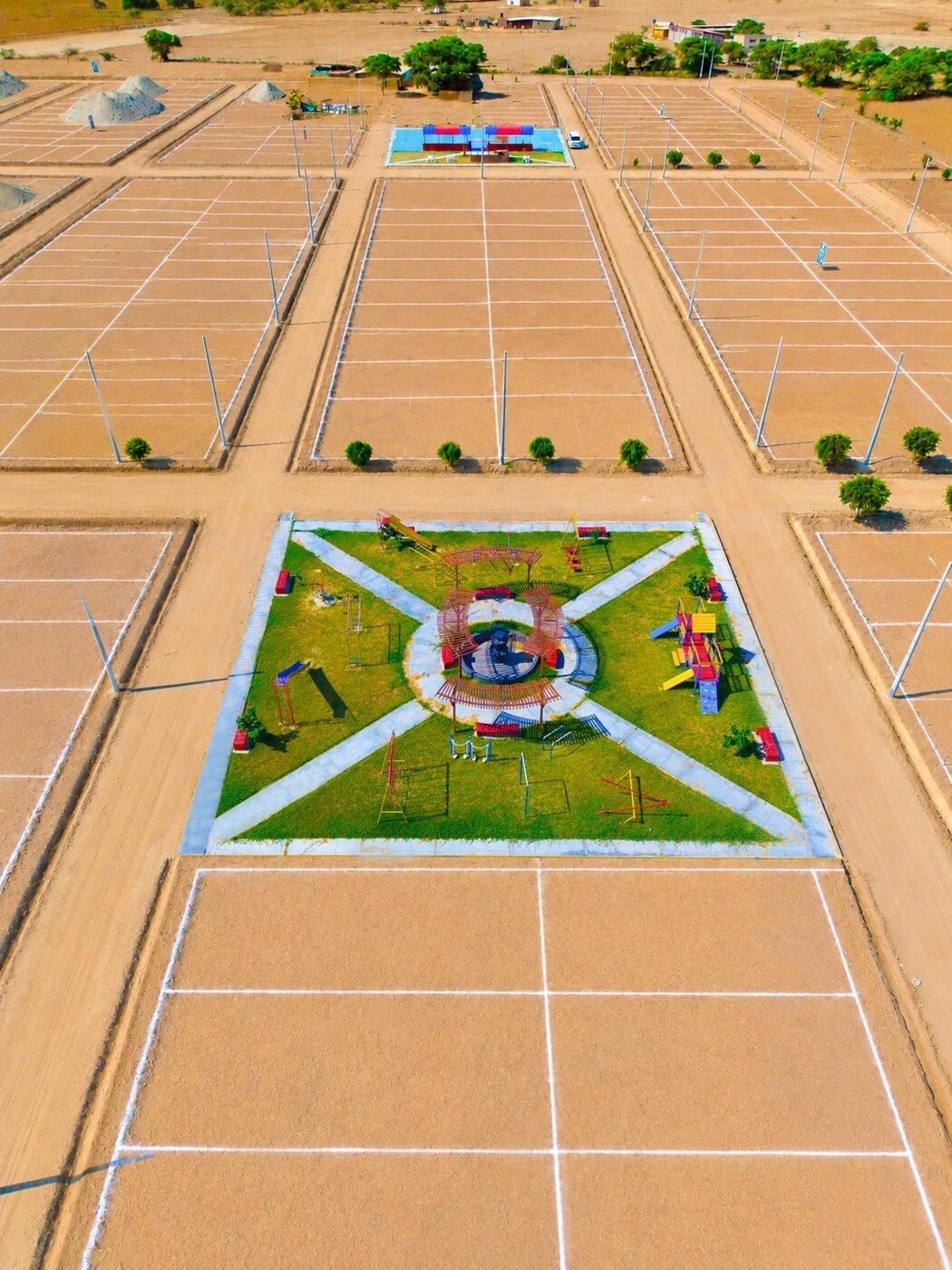 Parque recreativo y juegos